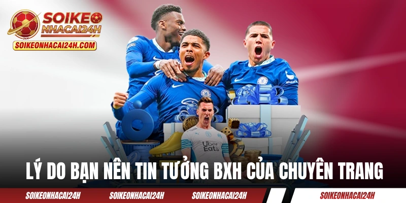 Bảng Xếp Hạng - Cập Nhật Nhanh, Chuẩn Và Chính Xác 24/7 Lý do bạn nên tin tưởng BXH của chuyên trang