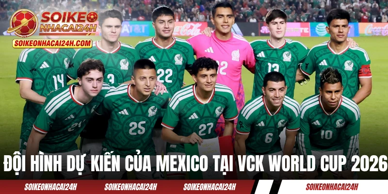 Đội hình dự kiến của Mexico tại VCK World Cup 2026
