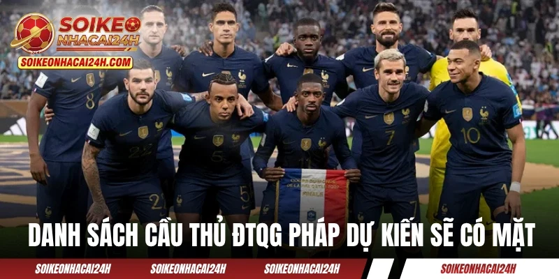 Danh sách cầu thủ ĐTQG Pháp dự kiến sẽ có mặt
