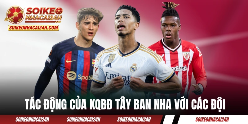 Tác động của KQBĐ Tây Ban Nha với các đội